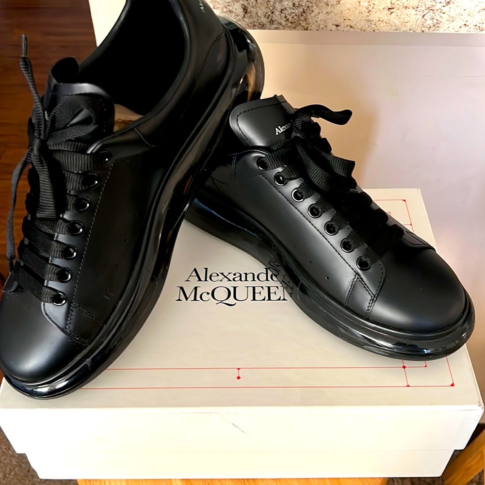 All black Alexander McQueen